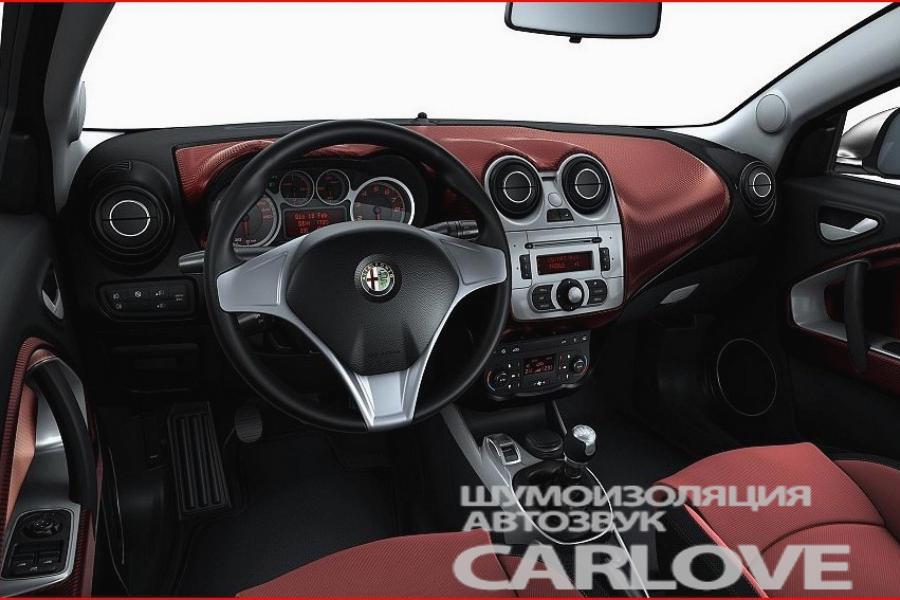 Шумоизоляциия Alfa Romeo Mito